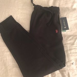 NEW US Polo Assn Black Joggers